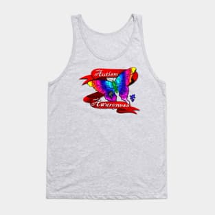 Autism Awareness Butterfly Tank Top